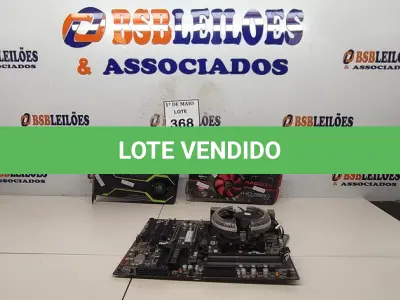 LOTE 368 - 01 PLACA MÃE I5 E 02 PLACAS DE VÍDEOS COM AVARIAS. (NO ESTADO) ATENÇÃO! FAZER A VISITAÇÃO ANTES DE ARREMATAR, NÃO SABEMOS SE FUNCIONA. LEILÃO NÃO TEM GARANTIA E NEM DEVOLUÇÃO, SUJEITO A POSSÍVEIS AVARIAS VISÍVEIS/OCULTAS E/OU AUSÊNCIA DE COMPONENTES.