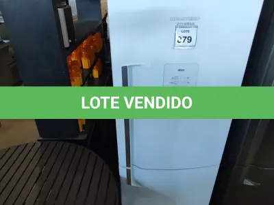 LOTE 079 - 01 GELADEIRA BRASTEMP INVERSE 220V. (NO ESTADO EM QUE SE ENCONTRA. SUJEITO A AVARIAS OCULTAS/VISÍVEIS.) AV9584U