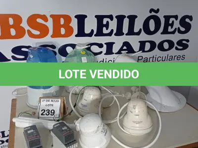 LOTE 239 - 04 CHUVEIROS ELÉTRICOS, 02 UMIDIFICADORES DE AR E 02 INVERSORES. (NO ESTADO) ATENÇÃO! FAZER A VISITAÇÃO ANTES DE ARREMATAR, NÃO SABEMOS SE FUNCIONA. LEILÃO NÃO TEM GARANTIA E NEM DEVOLUÇÃO, SUJEITO A POSSÍVEIS AVARIAS VISÍVEIS/OCULTAS E/OU AUSÊNCIA DE COMPONENTES.