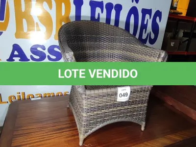 LOTE 049 - 01 CADEIRA DE JARDIM.  (NO ESTADO EM QUE SE ENCONTRA. SUJEITO A AVARIAS OCULTAS/VISÍVEIS.) AV9397R