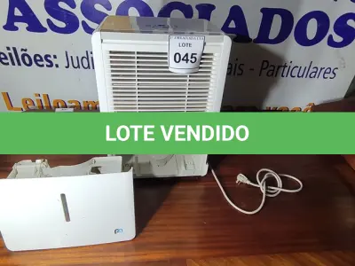 LOTE 045 - 01 DEHUMIDIFIER 110V. (NO ESTADO EM QUE SE ENCONTRA. SUJEITO A AVARIAS OCULTAS/VISÍVEIS.) AV9338Y