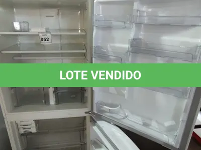 LOTE 052 - 01 GELADEIRA BRASTEMP INVERSE 220V. (NO ESTADO EM QUE SE ENCONTRA. SUJEITO A AVARIAS OCULTAS/VISÍVEIS.) AV9529U