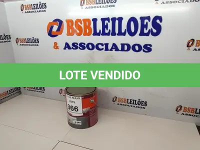 LOTE 366 - 01 LATA DE TINTA ESMALTE PARA MADEIRAS E METAIS INTERIOR\EXTERIOR 3,6L BRILHANTE COLORADO MARCA SUVINIL. (NOVO) (NO ESTADO) ATENÇÃO! FAZER A VISITAÇÃO ANTES DE ARREMATAR, NÃO SABEMOS SE FUNCIONA. LEILÃO NÃO TEM GARANTIA E NEM DEVOLUÇÃO, SUJEITO A POSSÍVEIS AVARIAS VISÍVEIS/OCULTAS E/OU AUSÊNCIA DE COMPONENTES.