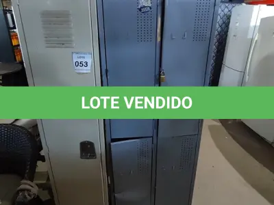 LOTE 053 - 02 ARMÁRIOS DE AÇO ROUPEIRO. (NO ESTADO EM QUE SE ENCONTRA. SUJEITO A AVARIAS OCULTAS/VISÍVEIS.)
