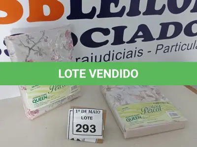 LOTE 293 - 02 JOGOS DE CAMA QUEEN MICRO PERCAL LENÇOL COM ELÁSTICO 1,58M X 1,98M X0,45M DE ALTURA E 02 FRONHAS 0,50M X 0,70M.  (NO ESTADO) ATENÇÃO! FAZER A VISITAÇÃO ANTES DE ARREMATAR, NÃO SABEMOS SE FUNCIONA. LEILÃO NÃO TEM GARANTIA E NEM DEVOLUÇÃO, SUJEITO A POSSÍVEIS AVARIAS VISÍVEIS/OCULTAS E/OU AUSÊNCIA DE COMPONENTES.
