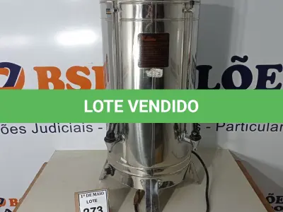 LOTE 273 - 01 CAFETEIRA ELÉTRICA EM INOX. (NO ESTADO) ATENÇÃO! FAZER A VISITAÇÃO ANTES DE ARREMATAR, NÃO SABEMOS SE FUNCIONA. LEILÃO NÃO TEM GARANTIA E NEM DEVOLUÇÃO, SUJEITO A POSSÍVEIS AVARIAS VISÍVEIS/OCULTAS E/OU AUSÊNCIA DE COMPONENTES.