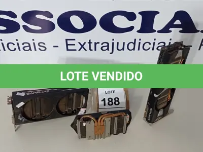 LOTE 188 - 03 PLACAS DE VÍDEO. (NO ESTADO) ATENÇÃO! FAZER A VISITAÇÃO ANTES DE ARREMATAR, NÃO SABEMOS SE FUNCIONA. LEILÃO NÃO TEM GARANTIA E NEM DEVOLUÇÃO, SUJEITO A POSSÍVEIS AVARIAS VISÍVEIS/OCULTAS E/OU AUSÊNCIA DE COMPONENTES.
