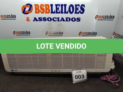 LOTE 003 - 01 EVAPORADORA TRANE. (NO ESTADO EM QUE SE ENCONTRA. SUJEITO A AVARIAS OCULTAS/VISÍVEIS.) AV9702W