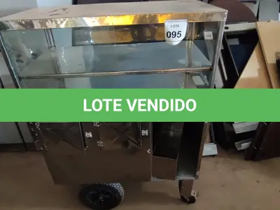LOTE 095 - 01 CARRINHO PARA LANCHES. (NO ESTADO EM QUE SE ENCONTRA. SUJEITO A AVARIAS OCULTAS/VISÍVEIS.)