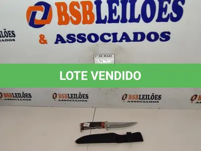 LOTE 280 - 01 FACA IMPORTADA AÇO INOXIDÁVEL CABO EM RESINA   FULL TANG BAINHA DE NYLON TAMANHO TOTAL 27CM PESO 288G JÁ AFIADA   