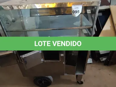 LOTE 095 - 01 CARRINHO PARA LANCHES. (NO ESTADO EM QUE SE ENCONTRA. SUJEITO A AVARIAS OCULTAS/VISÍVEIS.)