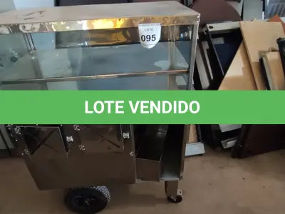 LOTE 095 - 01 CARRINHO PARA LANCHES. (NO ESTADO EM QUE SE ENCONTRA. SUJEITO A AVARIAS OCULTAS/VISÍVEIS.)