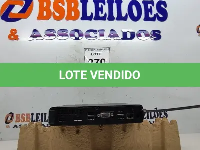 LOTE 270 - 01 CPU HP ELITE DESCK SEM FONTE.  (NO ESTADO EM QUE SE ENCONTRA. SUJEITO A AVARIAS OCULTAS/VISÍVEIS.) BD0546T