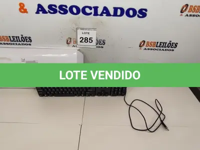 LOTE 285 - 01 TECLADO PARA COMPUTADORE. (NO ESTADO EM QUE SE ENCONTRA. SUJEITO A AVARIAS OCULTAS/VISÍVEIS.)
