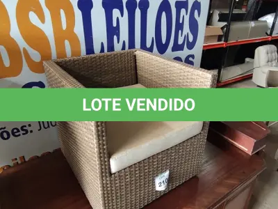 LOTE 210 - 01 POLTRONA DE JARDIM. (NO ESTADO EM QUE SE ENCONTRA. SUJEITO A AVARIAS OCULTAS/VISÍVEIS.) BH1539Y