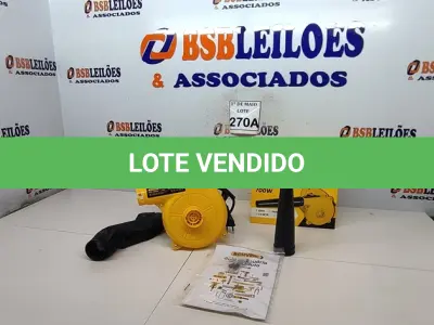 LOTE 270 - 01 ASPIRADOR/SOPRADOR 220 V.  (NOVO) (NO ESTADO) ATENÇÃO! FAZER A VISITAÇÃO ANTES DE ARREMATAR, NÃO SABEMOS SE FUNCIONA. LEILÃO NÃO TEM GARANTIA E NEM DEVOLUÇÃO, SUJEITO A POSSÍVEIS AVARIAS VISÍVEIS/OCULTAS E/OU AUSÊNCIA DE COMPONENTES.