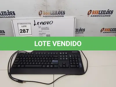 LOTE 287 - 01 TECLADO PARA COMPUTADORE. (NO ESTADO EM QUE SE ENCONTRA. SUJEITO A AVARIAS OCULTAS/VISÍVEIS.)