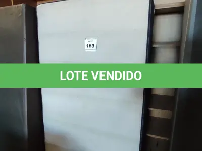 LOTE 163 - 01 BASE DE CAMA BOX SOLTEIRO. (NO ESTADO EM QUE SE ENCONTRA. SUJEITO A AVARIAS OCULTAS/VISÍVEIS.)