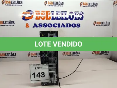 LOTE 143 - 01 CPU DELL CORE I5 COM 16GB DE RAM.  (NO ESTADO EM QUE SE ENCONTRA. SUJEITO A AVARIAS OCULTAS/VISÍVEIS.) SN 1CVCHL2