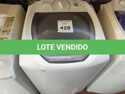 LOTE 428 - 01 MÁQUINA DE LAVAR 6KG MARCA ELECTROLUX 220V COM AVARIAS. (NO ESTADO) ATENÇÃO! FAZER A VISITAÇÃO ANTES DE ARREMATAR, NÃO SABEMOS SE FUNCIONA. LEILÃO NÃO TEM GARANTIA E NEM DEVOLUÇÃO, SUJEITO A POSSÍVEIS AVARIAS VISÍVEIS/OCULTAS E/OU AUSÊNCIA DE COMPONENTES.