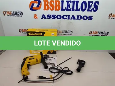 LOTE 100 - 01 FURADEIRA DE IMPACTO 220V 500W ACESSÓRIOS RÉGUA DE POSICIONAMENTO CHAVE E ALÇA  (NOVO) (NO ESTADO) ATENÇÃO! FAZER A VISITAÇÃO ANTES DE ARREMATAR, NÃO SABEMOS SE FUNCIONA. LEILÃO NÃO TEM GARANTIA E NEM DEVOLUÇÃO, SUJEITO A POSSÍVEIS AVARIAS VISÍVEIS/OCULTAS E/OU AUSÊNCIA DE COMPONENTES.
