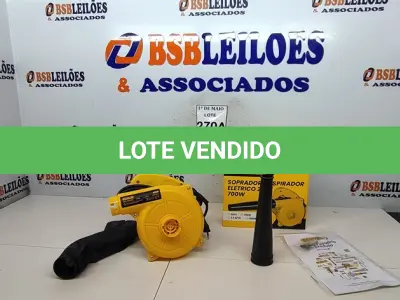 LOTE 270 - 01 ASPIRADOR/SOPRADOR 220 V.  (NOVO) (NO ESTADO) ATENÇÃO! FAZER A VISITAÇÃO ANTES DE ARREMATAR, NÃO SABEMOS SE FUNCIONA. LEILÃO NÃO TEM GARANTIA E NEM DEVOLUÇÃO, SUJEITO A POSSÍVEIS AVARIAS VISÍVEIS/OCULTAS E/OU AUSÊNCIA DE COMPONENTES.
