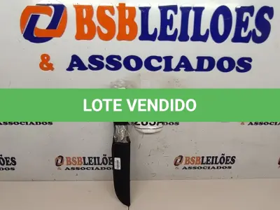 LOTE 285 - 01 FACA IMPORTADA AÇO INOXIDÁVEL CABO EM MADEIRA FULL TANG BAINHA DE NYLON TAMANHO TOTAL 33CM PESO 323G JÁ AFIADA  