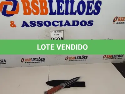 LOTE 050 - 01 PUNHAL IMPORTADA AÇO INOXIDÁVEL CABO EM MADEIRA   FULL TANG BAINHA DE NYLON TAMANHO TOTAL 28CM PESO 288G  (NOVO) (NO ESTADO) ATENÇÃO! FAZER A VISITAÇÃO ANTES DE ARREMATAR, NÃO SABEMOS SE FUNCIONA. LEILÃO NÃO TEM GARANTIA E NEM DEVOLUÇÃO, SUJEITO A POSSÍVEIS AVARIAS VISÍVEIS/OCULTAS E/OU AUSÊNCIA DE COMPONENTES.