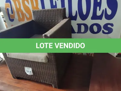 LOTE 217 - 01 CADEIRA DE JARDIM. (NO ESTADO EM QUE SE ENCONTRA. SUJEITO A AVARIAS OCULTAS/VISÍVEIS.) BH1552G