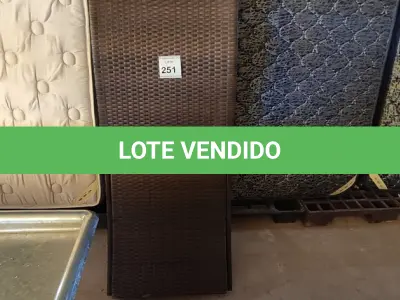 LOTE 251 - 01 CADEIRA DE JARDIM (ESPREGUIÇADEIRA). (NO ESTADO EM QUE SE ENCONTRA. SUJEITO A AVARIAS OCULTAS/VISÍVEIS.) BH1647U
