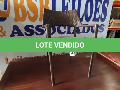 LOTE 225 - 01 CADEIRA DE JARDIM. (NO ESTADO EM QUE SE ENCONTRA. SUJEITO A AVARIAS OCULTAS/VISÍVEIS.) BH1551U