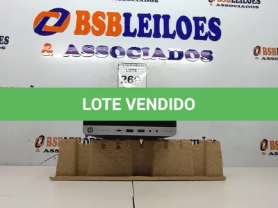 LOTE 269 - 01 CPU HP ELITE DESCK SEM FONTE.  (NO ESTADO EM QUE SE ENCONTRA. SUJEITO A AVARIAS OCULTAS/VISÍVEIS.) BD0078M