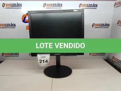 LOTE 214 - 01 MONITOR SAMSUNG. (NO ESTADO EM QUE SE ENCONTRA. SUJEITO A AVARIAS OCULTAS/VISÍVEIS.)