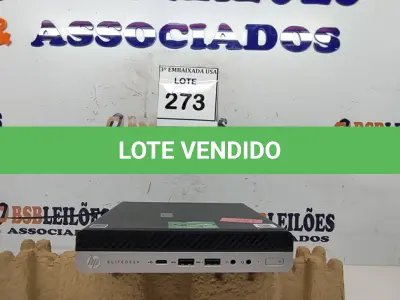 LOTE 273 - 01 CPU HP ELITE DESCK SEM FONTE.  (NO ESTADO EM QUE SE ENCONTRA. SUJEITO A AVARIAS OCULTAS/VISÍVEIS.) BD0555C