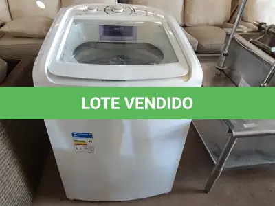 LOTE 122 - 01 LAVA ROUPA ELECTROLUX 15KG 220VOLTS. (NO ESTADO EM QUE SE ENCONTRA. SUJEITO A AVARIAS OCULTAS/VISÍVEIS.) BF8670W