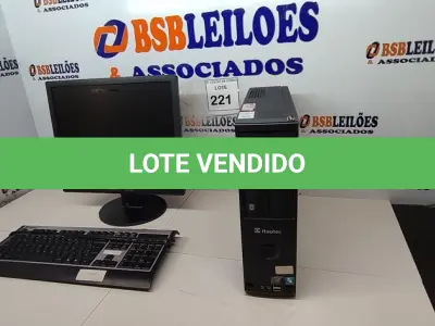 LOTE 221 - 01 COMPUTADOR COMPLETO MARCA ITAUTEC. (NO ESTADO) ATENÇÃO! FAZER A VISITAÇÃO ANTES DE ARREMATAR, NÃO SABEMOS SE FUNCIONA, LEILÃO NÃO TEM GARANTIA E NEM DEVOLUÇÃO, SUJEITO A POSSÍVEIS AVARIAS VISÍVEIS/OCULTAS E/OU AUSÊNCIA DE COMPONENTES.