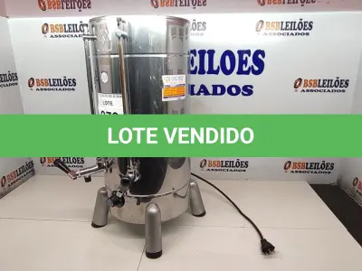 LOTE 270 - 01 CAFETEIRA ELÉTRICA INOX. (NO ESTADO) ATENÇÃO! FAZER A VISITAÇÃO ANTES DE ARREMATAR, NÃO SABEMOS SE FUNCIONA, LEILÃO NÃO TEM GARANTIA E NEM DEVOLUÇÃO, SUJEITO A POSSÍVEIS AVARIAS VISÍVEIS/OCULTAS E/OU AUSÊNCIA DE COMPONENTES.