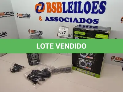LOTE 037 - 01 CAIXA DE SOM ECOPOWER KARAOKÊ BLUETOOTH MODELO EP-2220 COM CONTROLE, CARREGADOR E MICROFONE COLORIDO. (NO ESTADO) ATENÇÃO! FAZER A VISITAÇÃO ANTES DE ARREMATAR, NÃO SABEMOS SE FUNCIONA, LEILÃO NÃO TEM GARANTIA E NEM DEVOLUÇÃO, SUJEITO A POSSÍVEIS AVARIAS VISÍVEIS/OCULTAS E/OU AUSÊNCIA DE COMPONENTES.