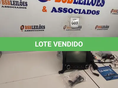 LOTE 003 - 01 CENTRAL MULTIMÍDIA SENTRA 121V. (NO ESTADO) ATENÇÃO! FAZER A VISITAÇÃO ANTES DE ARREMATAR, NÃO SABEMOS SE FUNCIONA, LEILÃO NÃO TEM GARANTIA E NEM DEVOLUÇÃO, SUJEITO A POSSÍVEIS AVARIAS VISÍVEIS/OCULTAS E/OU AUSÊNCIA DE COMPONENTES.