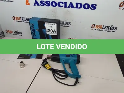 LOTE 230 - 01 SOPRADOR TÉRMICO 220V DUAS VELOCIDADES 1BICO 2000W  (NOVO) (NO ESTADO) ATENÇÃO! FAZER A VISITAÇÃO ANTES DE ARREMATAR, NÃO SABEMOS SE FUNCIONA. LEILÃO NÃO TEM GARANTIA E NEM DEVOLUÇÃO, SUJEITO A POSSÍVEIS AVARIAS VISÍVEIS/OCULTAS E/OU AUSÊNCIA DE COMPONENTES.