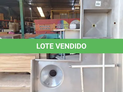 LOTE 335 - 01 PIA EM INOX.  (NO ESTADO EM QUE SE ENCONTRA. SUJEITO A AVARIAS OCULTAS/VISÍVEIS.)