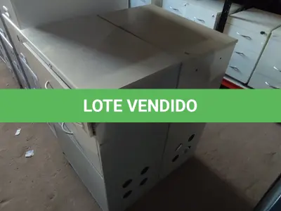 LOTE 100 - 02 ARQUIVOS 03 GAVETAS CADA. (NO ESTADO) ATENÇÃO! FAZER A VISITAÇÃO ANTES DE ARREMATAR, NÃO SABEMOS SE FUNCIONA, LEILÃO NÃO TEM GARANTIA E NEM DEVOLUÇÃO, SUJEITO A POSSÍVEIS AVARIAS VISÍVEIS/OCULTAS E/OU AUSÊNCIA DE COMPONENTES.