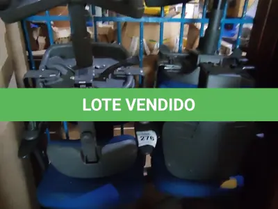 LOTE 276 - 04 CADEIRAS DE ESCRITÓRIO GIRATÓRIAS. (NO ESTADO) ATENÇÃO! FAZER A VISITAÇÃO ANTES DE ARREMATAR, NÃO SABEMOS SE FUNCIONA, LEILÃO NÃO TEM GARANTIA E NEM DEVOLUÇÃO, SUJEITO A POSSÍVEIS AVARIAS VISÍVEIS/OCULTAS E/OU AUSÊNCIA DE COMPONENTES.