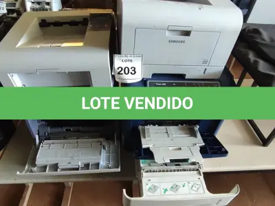 LOTE 203 - 04 IMPRESSORAS SENDO, 03 MODELOS ML-3471ND SAMSUNG E 01 PHASER 4600 MARCA XEROX.  (NO ESTADO) ATENÇÃO! FAZER A VISITAÇÃO ANTES DE ARREMATAR, NÃO SABEMOS SE FUNCIONA, LEILÃO NÃO TEM GARANTIA E NEM DEVOLUÇÃO, SUJEITO A POSSÍVEIS AVARIAS VISÍVEIS/OCULTAS E/OU AUSÊNCIA DE COMPONENTES.