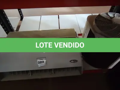 LOTE 089 - 01 CONDENSADORA E 01 EVAPORADORA DE AR. (NO ESTADO) ATENÇÃO! FAZER A VISITAÇÃO ANTES DE ARREMATAR, NÃO SABEMOS SE FUNCIONA, LEILÃO NÃO TEM GARANTIA E NEM DEVOLUÇÃO, SUJEITO A POSSÍVEIS AVARIAS VISÍVEIS/OCULTAS E/OU AUSÊNCIA DE COMPONENTES.