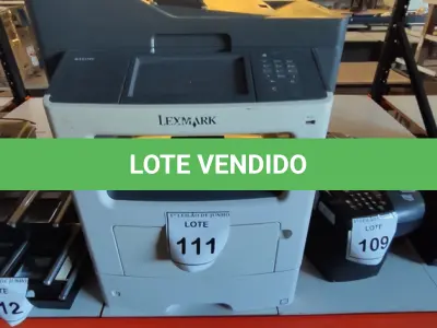 LOTE 111 - 01 IMPRESSORA MULTIFUNCIONAL MX611DE MARCA LEXMARK. (NO ESTADO) ATENÇÃO! FAZER A VISITAÇÃO ANTES DE ARREMATAR, NÃO SABEMOS SE FUNCIONA, LEILÃO NÃO TEM GARANTIA E NEM DEVOLUÇÃO, SUJEITO A POSSÍVEIS AVARIAS VISÍVEIS/OCULTAS E/OU AUSÊNCIA DE COMPONENTES.