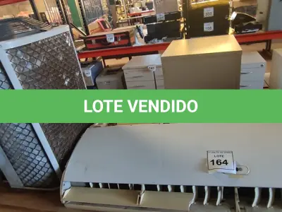 LOTE 164 - AR CONDICIONADO MARCA CARRIER E 01 CONDENSADORA. (NO ESTADO) ATENÇÃO! FAZER A VISITAÇÃO ANTES DE ARREMATAR, NÃO SABEMOS SE FUNCIONA, LEILÃO NÃO TEM GARANTIA E NEM DEVOLUÇÃO, SUJEITO A POSSÍVEIS AVARIAS VISÍVEIS/OCULTAS E/OU AUSÊNCIA DE COMPONENTES.