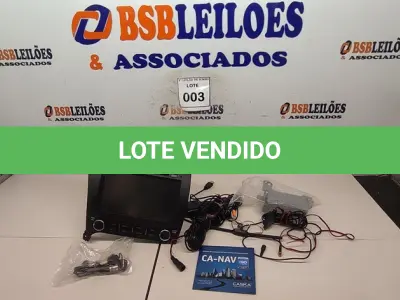 LOTE 003 - 01 CENTRAL MULTIMÍDIA SENTRA 121V. (NO ESTADO) ATENÇÃO! FAZER A VISITAÇÃO ANTES DE ARREMATAR, NÃO SABEMOS SE FUNCIONA, LEILÃO NÃO TEM GARANTIA E NEM DEVOLUÇÃO, SUJEITO A POSSÍVEIS AVARIAS VISÍVEIS/OCULTAS E/OU AUSÊNCIA DE COMPONENTES.