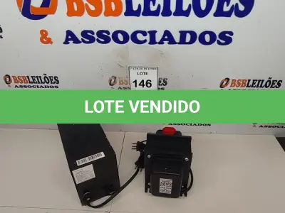 LOTE 146 - 01 ESTABILIZADOR E 01 TRANSFORMADOR ISOLADOR. (NO ESTADO) ATENÇÃO! FAZER A VISITAÇÃO ANTES DE ARREMATAR, NÃO SABEMOS SE FUNCIONA, LEILÃO NÃO TEM GARANTIA E NEM DEVOLUÇÃO, SUJEITO A POSSÍVEIS AVARIAS VISÍVEIS/OCULTAS E/OU AUSÊNCIA DE COMPONENTES.
