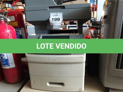 LOTE 199 - 01 IMPRESSORA MULTIFUNCIONAL MODELO X656DE MARCA LEXMARK. (NO ESTADO) ATENÇÃO! FAZER A VISITAÇÃO ANTES DE ARREMATAR, NÃO SABEMOS SE FUNCIONA, LEILÃO NÃO TEM GARANTIA E NEM DEVOLUÇÃO, SUJEITO A POSSÍVEIS AVARIAS VISÍVEIS/OCULTAS E/OU AUSÊNCIA DE COMPONENTES.
